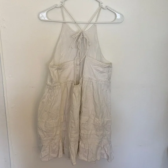 Free People Open Back Babydoll Dress - M - White - Picture 7 of 10